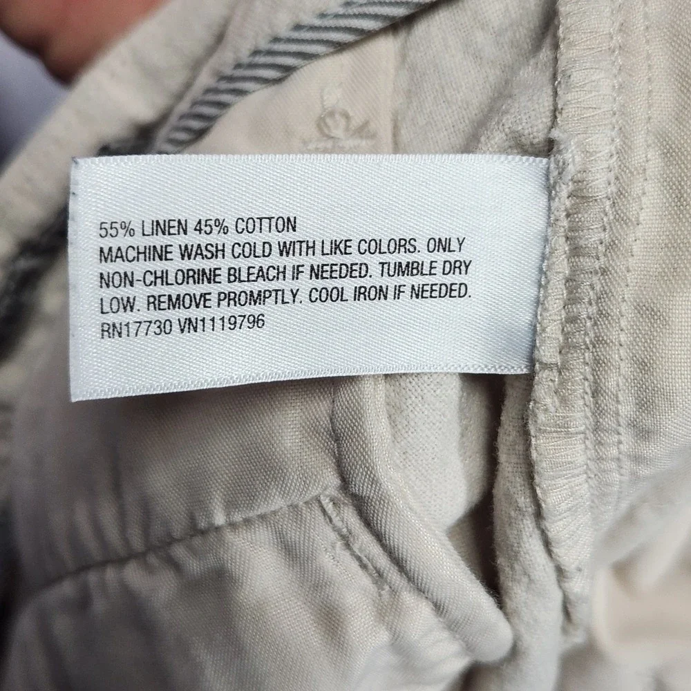Goodfellow & Co Mens 36 Every Wear Linen Cotton Blend Shorts Beige 9 Inseam